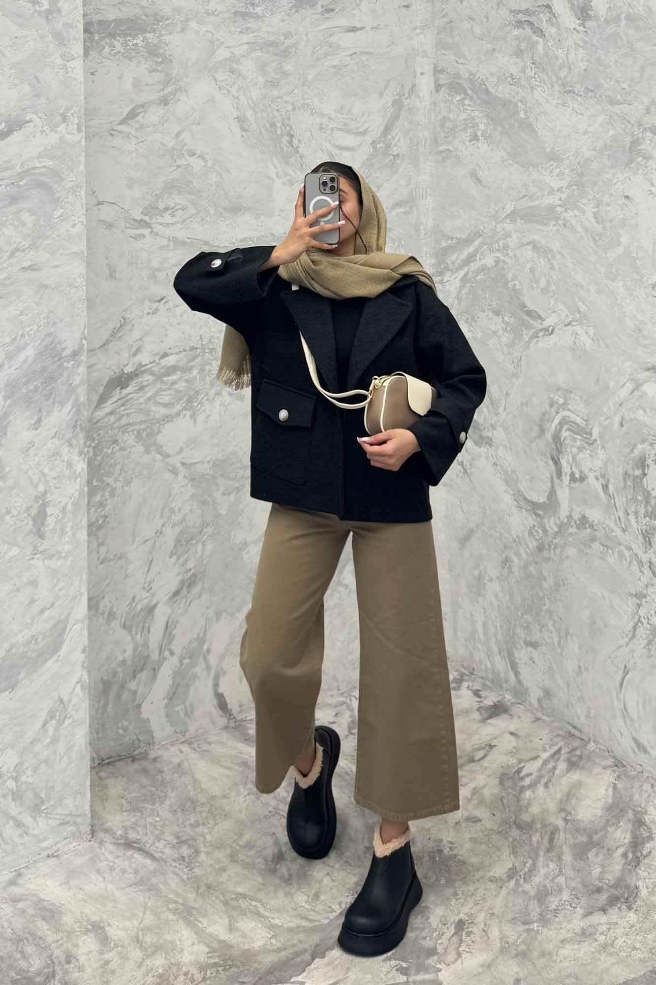 پالتو خرجکار فوتر و سانتانا تک جیب پاکتی نانسی