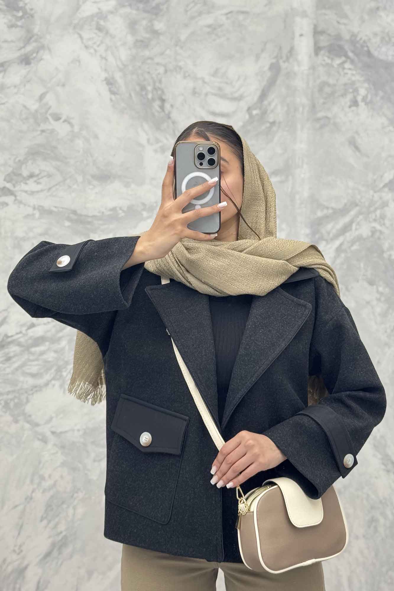 پالتو خرجکار فوتر و سانتانا تک جیب پاکتی نانسی