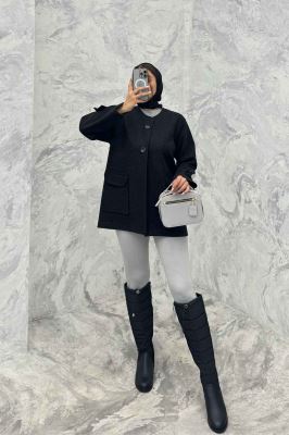 کت فوتر دو دکمه عمودی آویسا