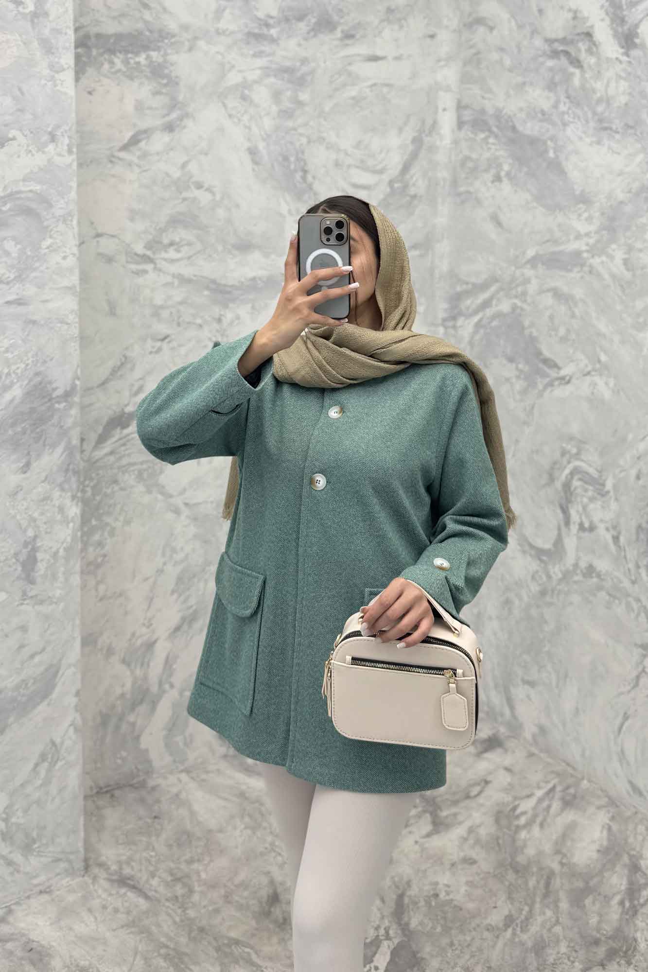 کت فوتر کجراه دو جیب پاکتی الیویا