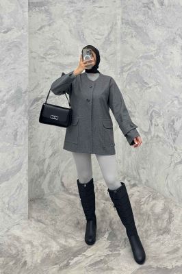 کت فوتر کجراه دو جیب پاکتی الیویا