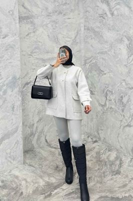 کت فوتر دو دکمه عمودی آویسا