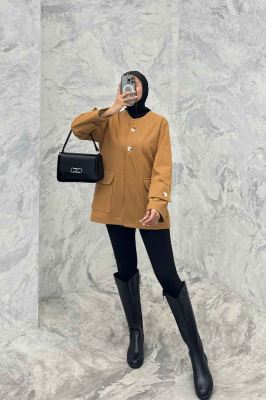 کت فوتر کجراه دو جیب پاکتی الیویا