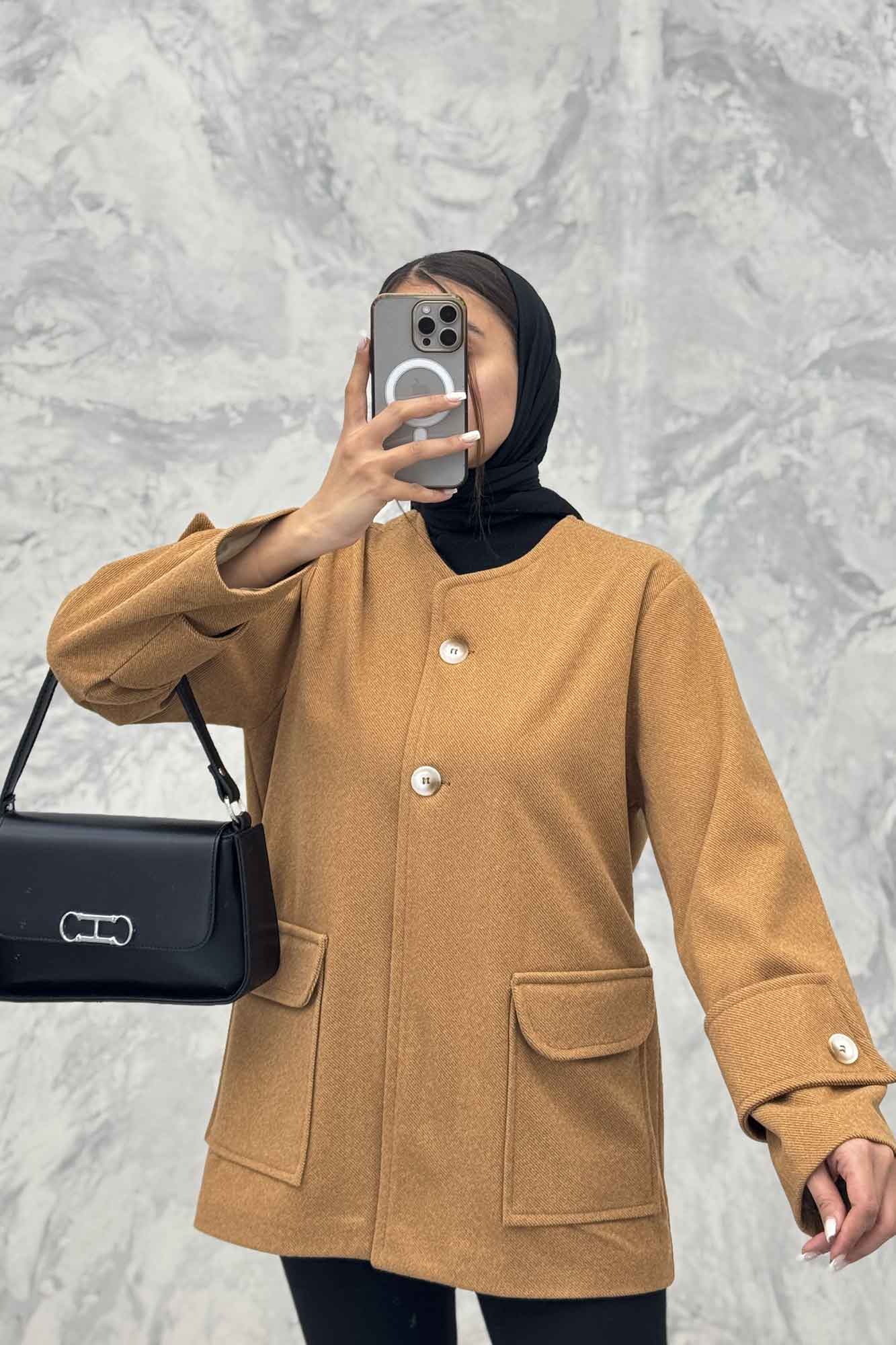 کت فوتر کجراه دو جیب پاکتی الیویا