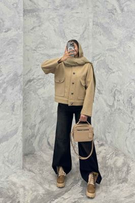 کت فوتر دو جیب یقه گرد نویا