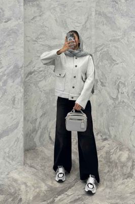 کت فوتر دو جیب یقه گرد نویا