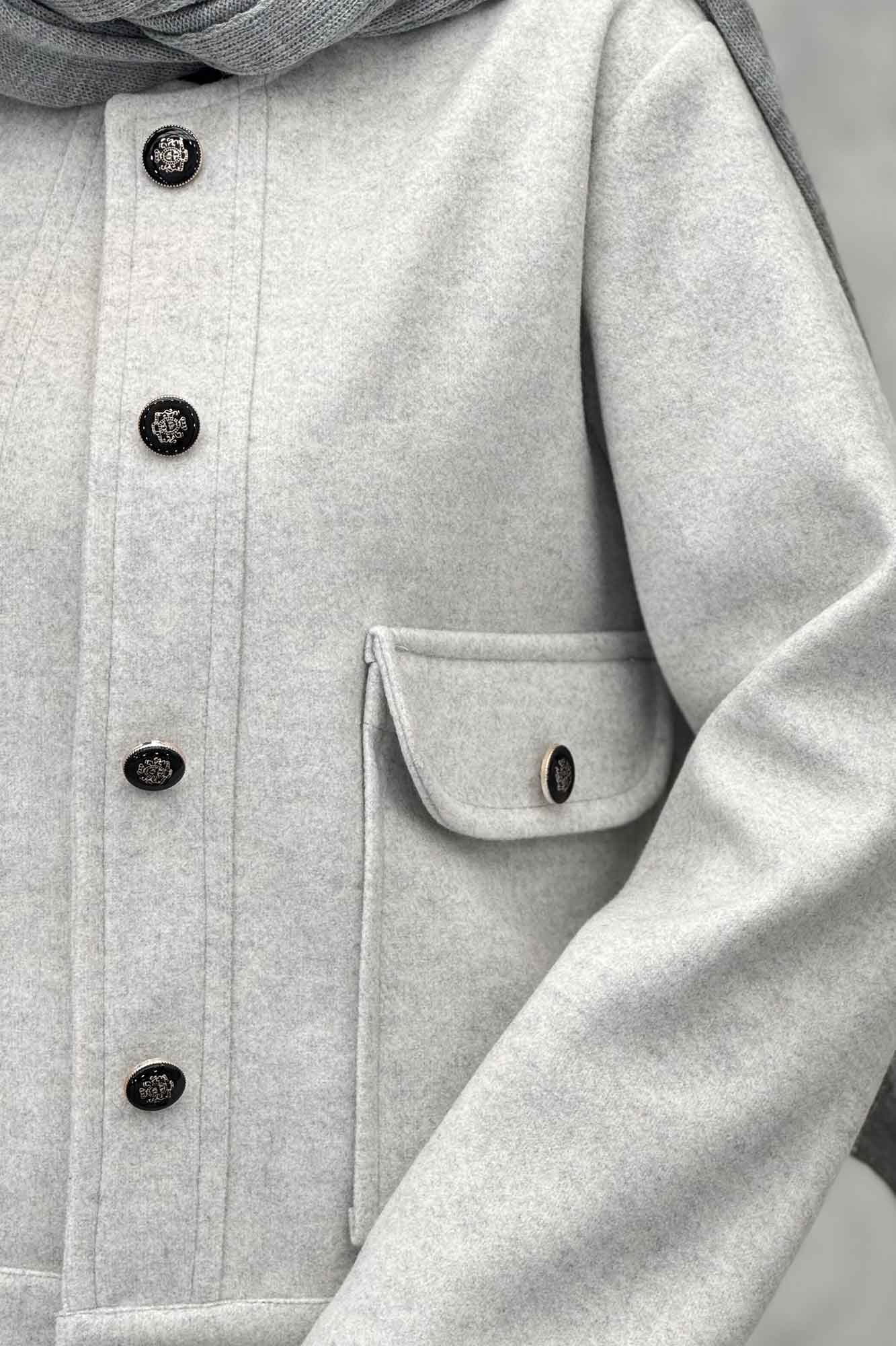 کت فوتر دو جیب یقه گرد نویا