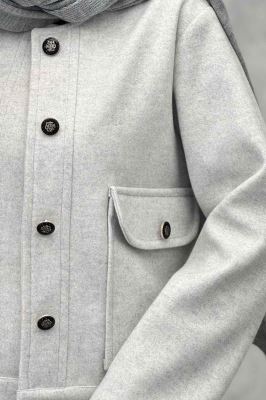 کت فوتر دو جیب یقه گرد نویا