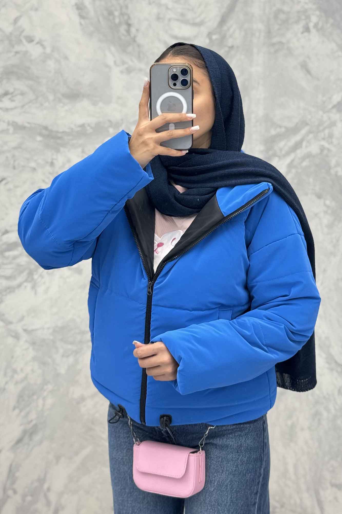 کاپشن کوتاه پایین گت دار