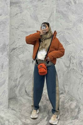 کاپشن کوتاه پایین گت دار