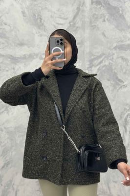 کت بوکله آستردار چهار دکمه