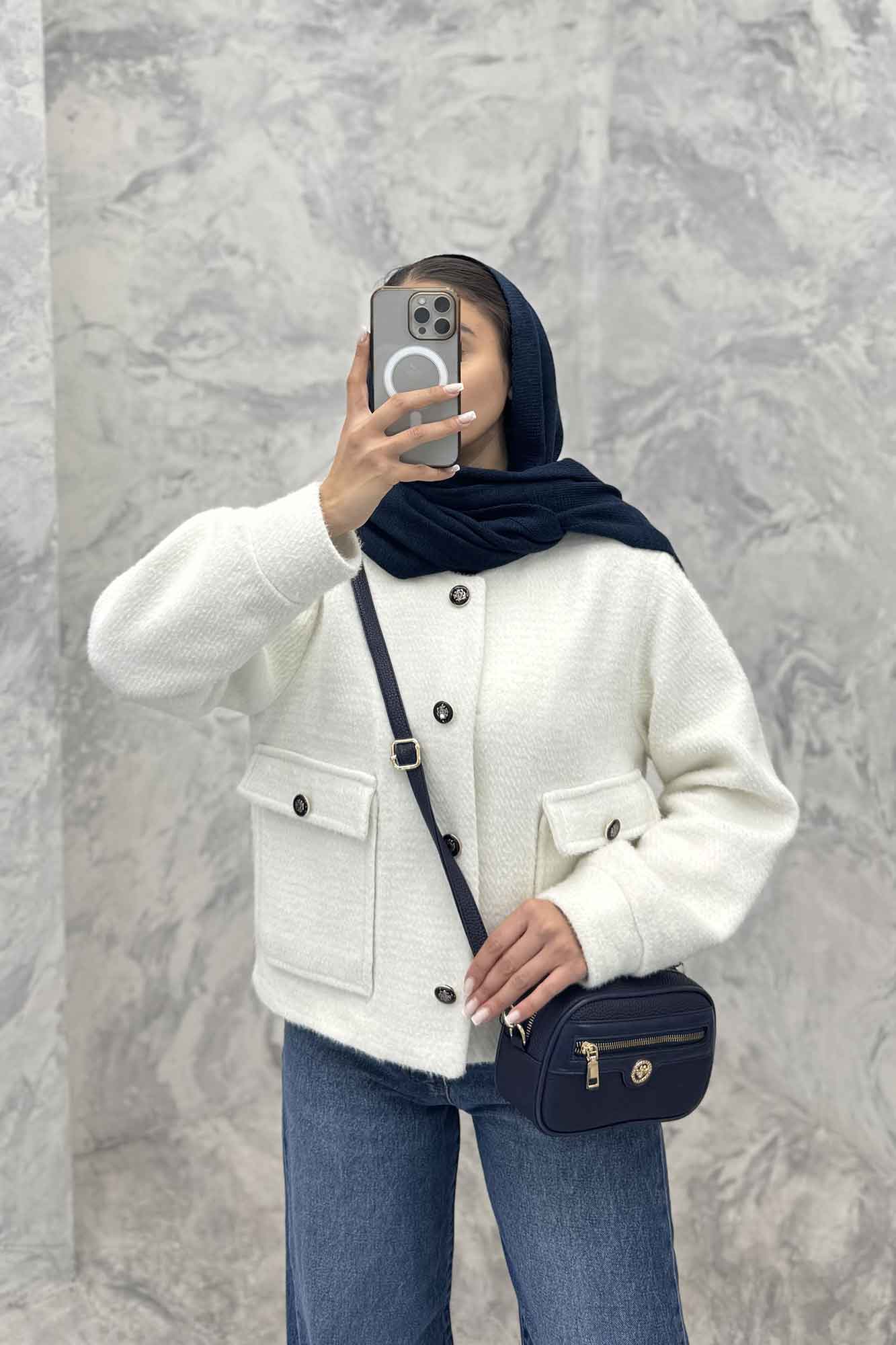 کت آستردار لمزور دو جیب پاکتی پروا