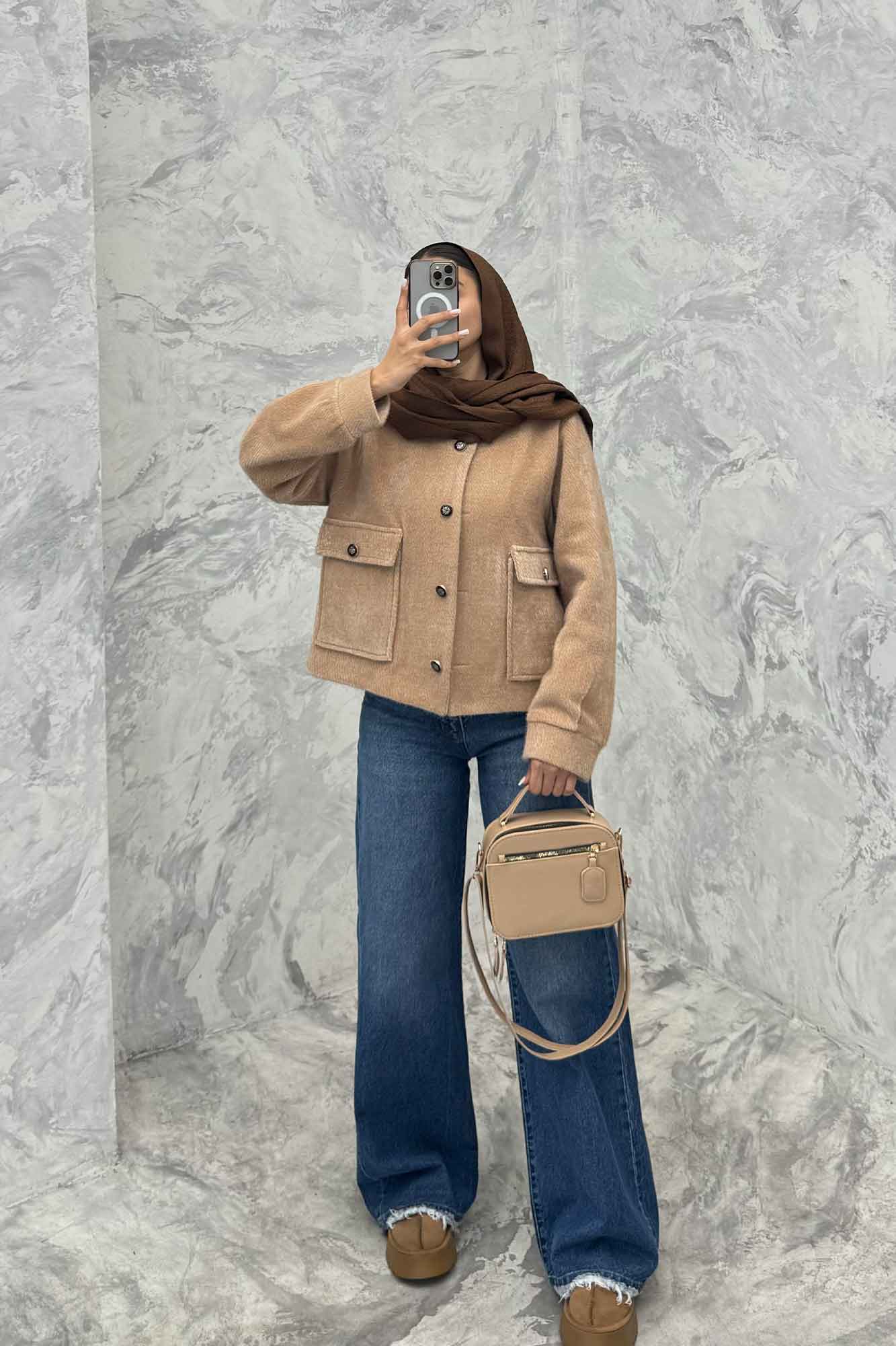 کت آستردار لمزور دو جیب پاکتی پروا