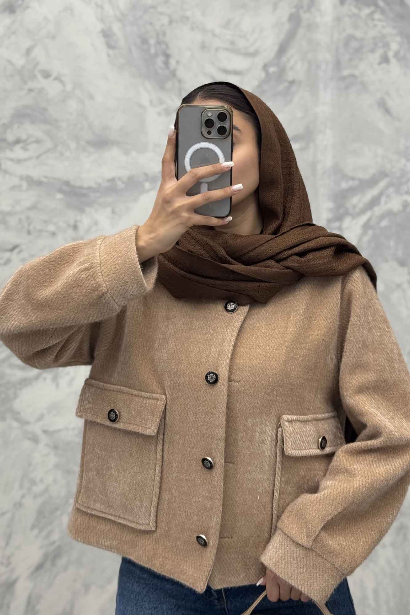 کت آستردار لمزور دو جیب پاکتی پروا