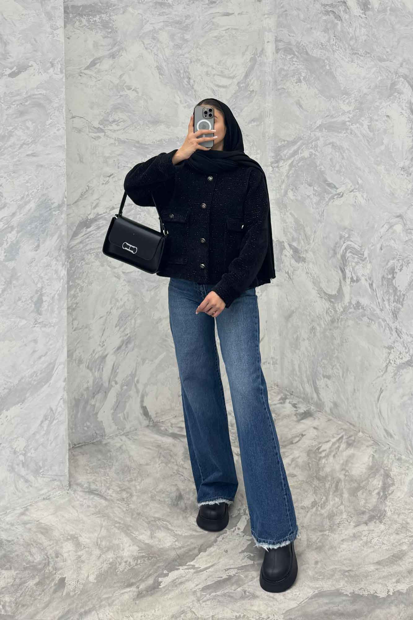 کت آستردار لمزور دو جیب پاکتی پروا