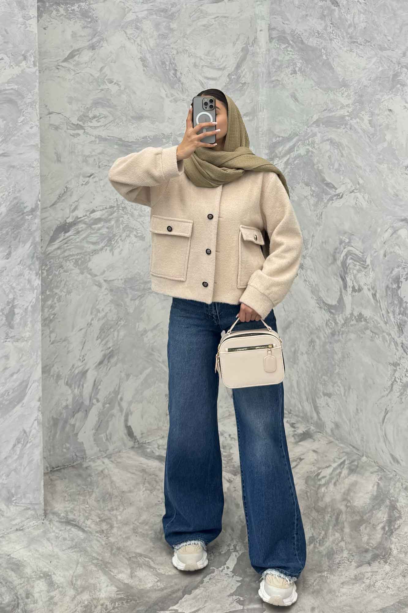 کت آستردار لمزور دو جیب پاکتی پروا