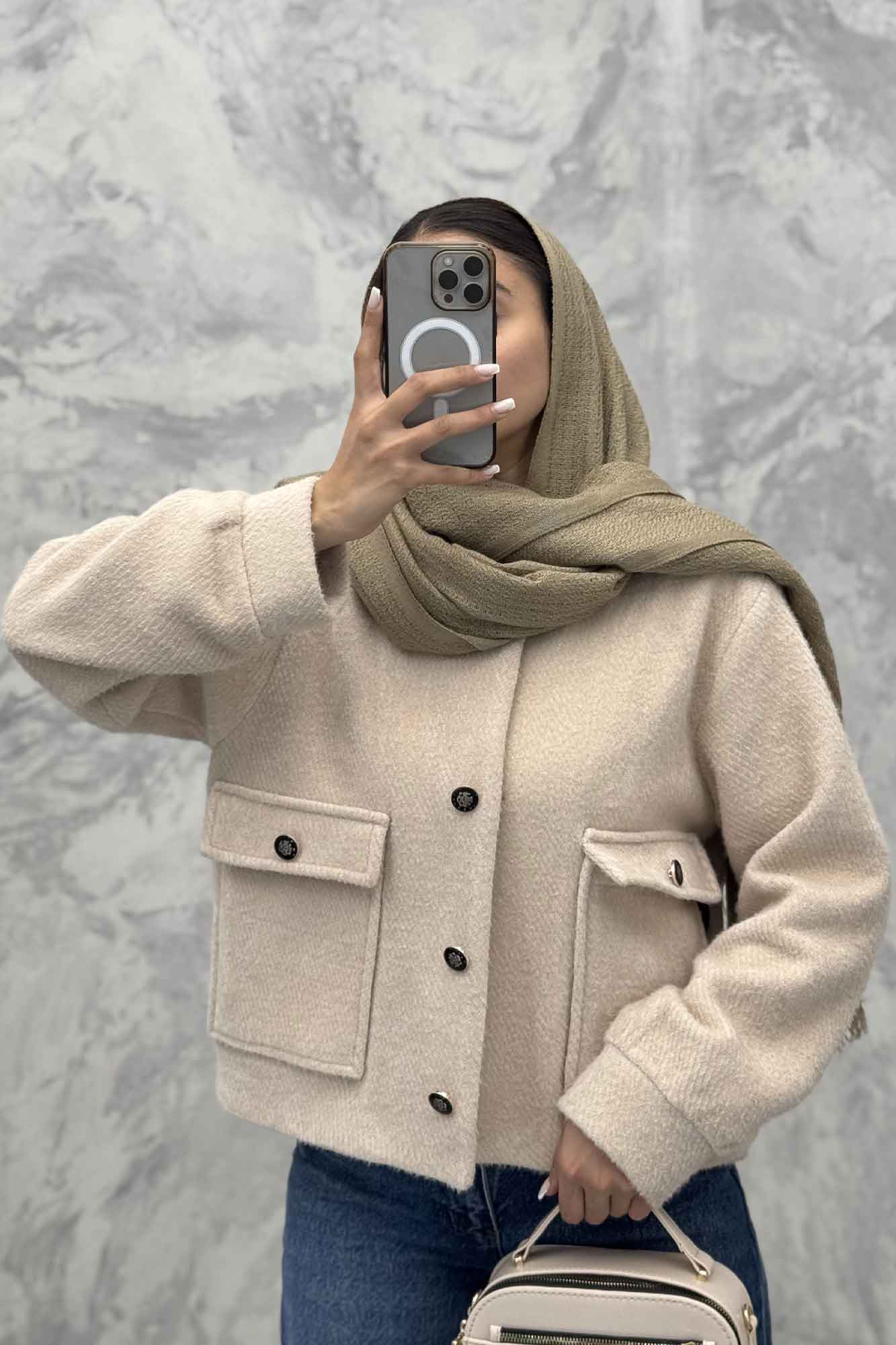 کت آستردار لمزور دو جیب پاکتی پروا