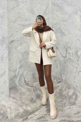 کت تک دکمه لمزور مخملی سه جیب