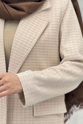 کت تک دکمه لمزور مخملی سه جیب