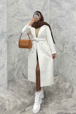 پالتو بلند فوتر کجراه درشت ایوسن لورن