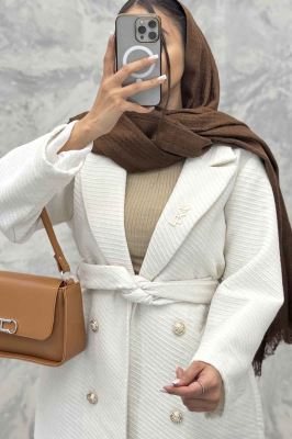 پالتو بلند فوتر کجراه درشت ایوسن لورن