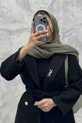 پالتو بلند فوتر کجراه درشت ایوسن لورن