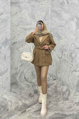 کت فوتر یقه انگلیسی آستردار جناقی درشت