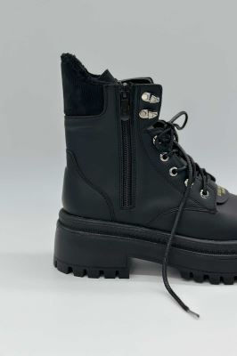 نیم بوت یقه خزدار LV 