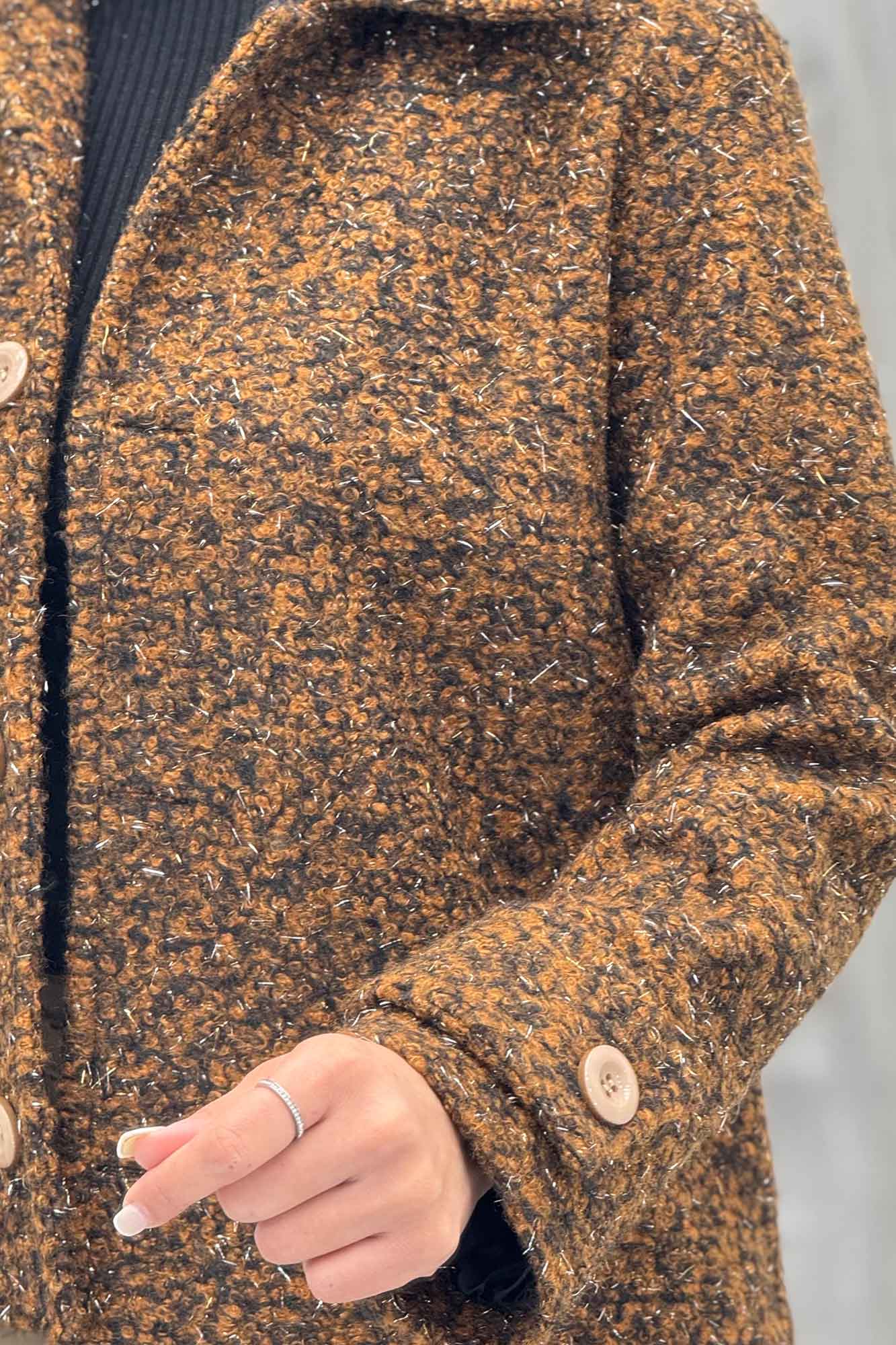 کت بوکله آستردار آستین بند پینار