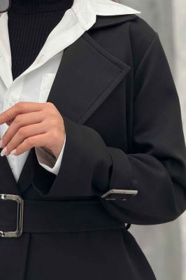 کت آستین سگک مازراتی کمربنددار