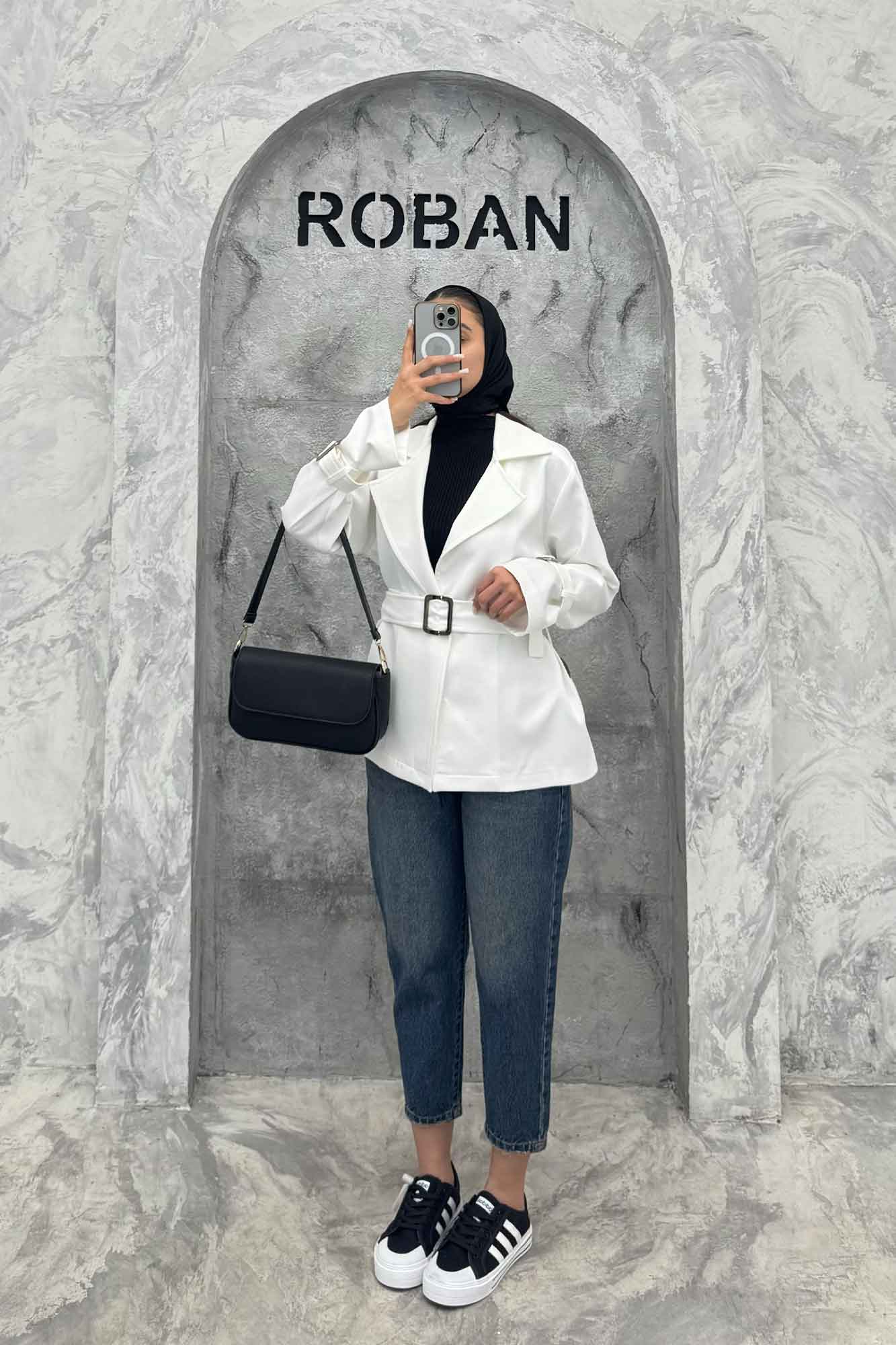 کت آستین سگک مازراتی کمربنددار