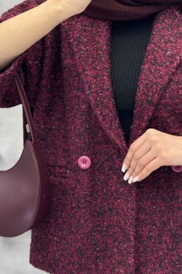 کت بوکله آستردار آستین سه رب