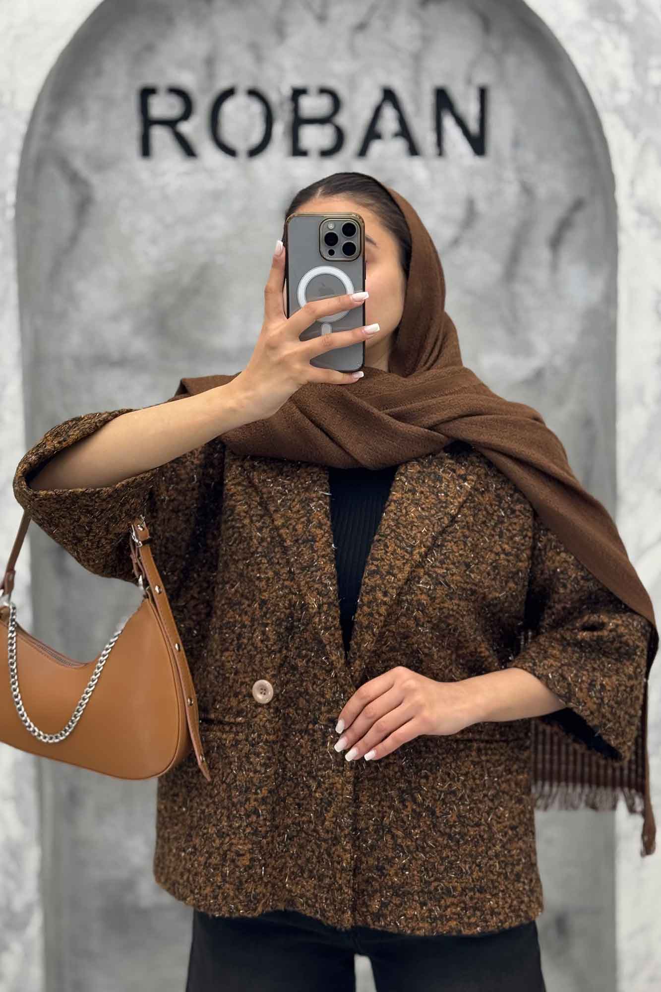 کت بوکله آستردار آستین سه رب