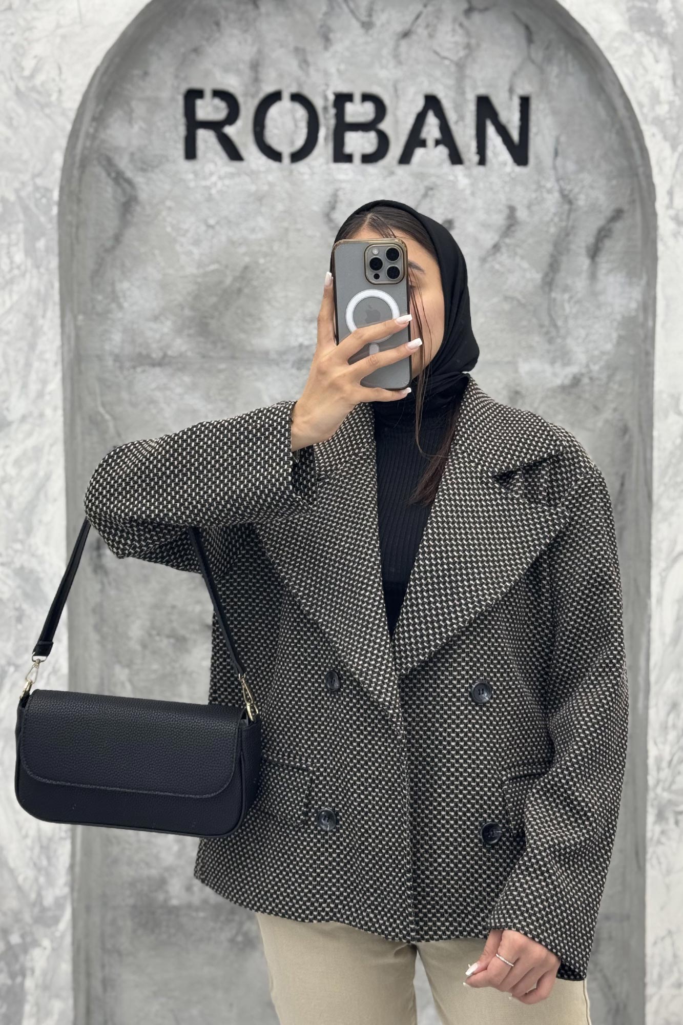 کت گابانا آستردار 4 دکمه SOLIN