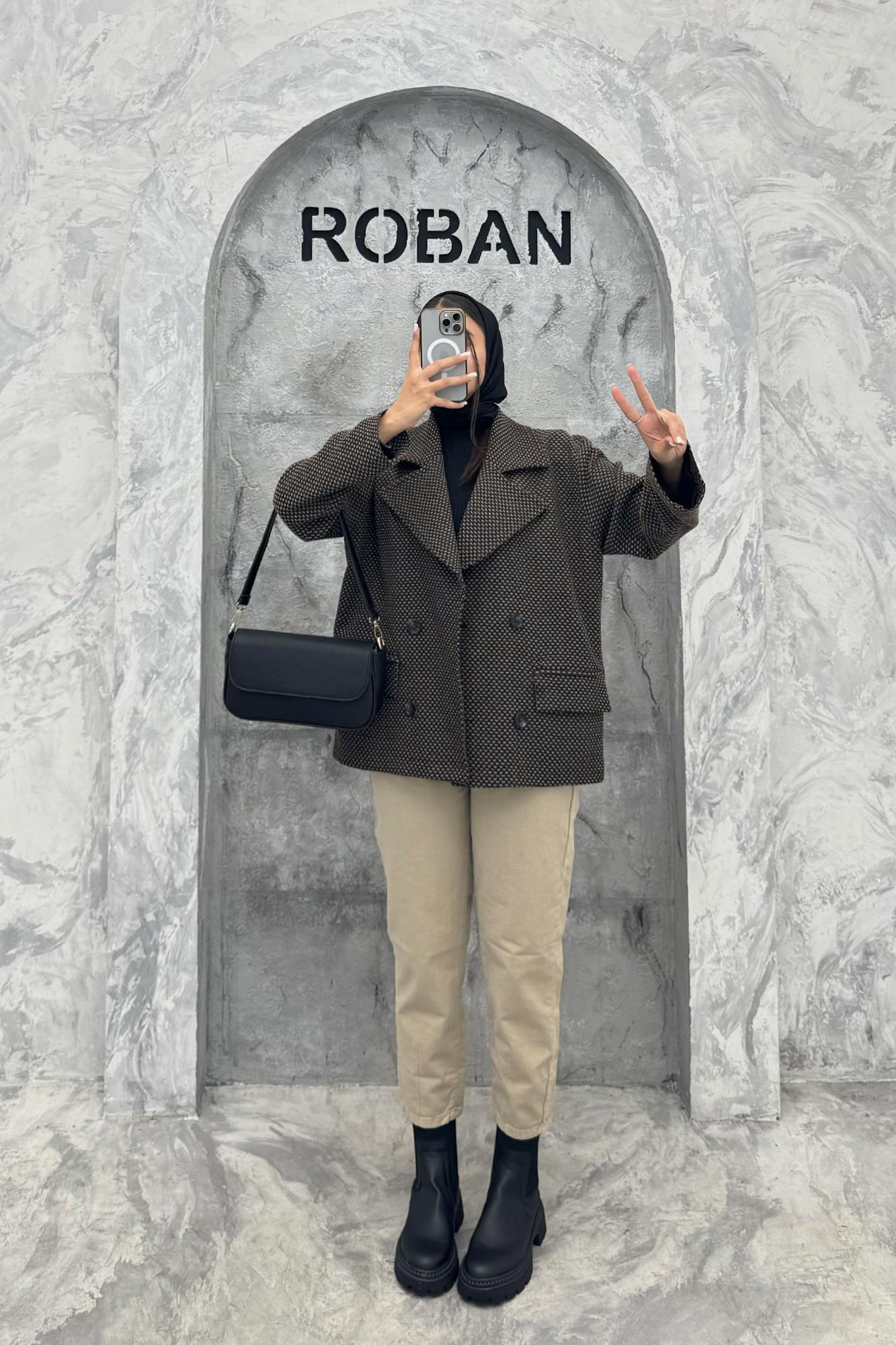 کت گابانا آستردار 4 دکمه SOLIN