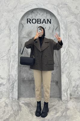 کت گابانا آستردار 4 دکمه SOLIN