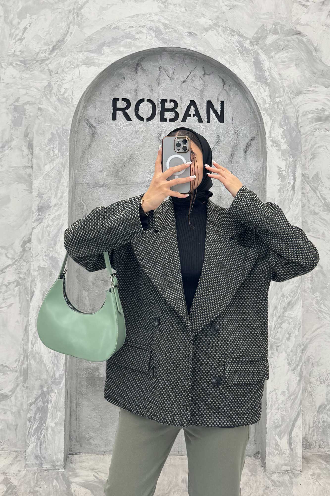 کت گابانا آستردار 4 دکمه SOLIN