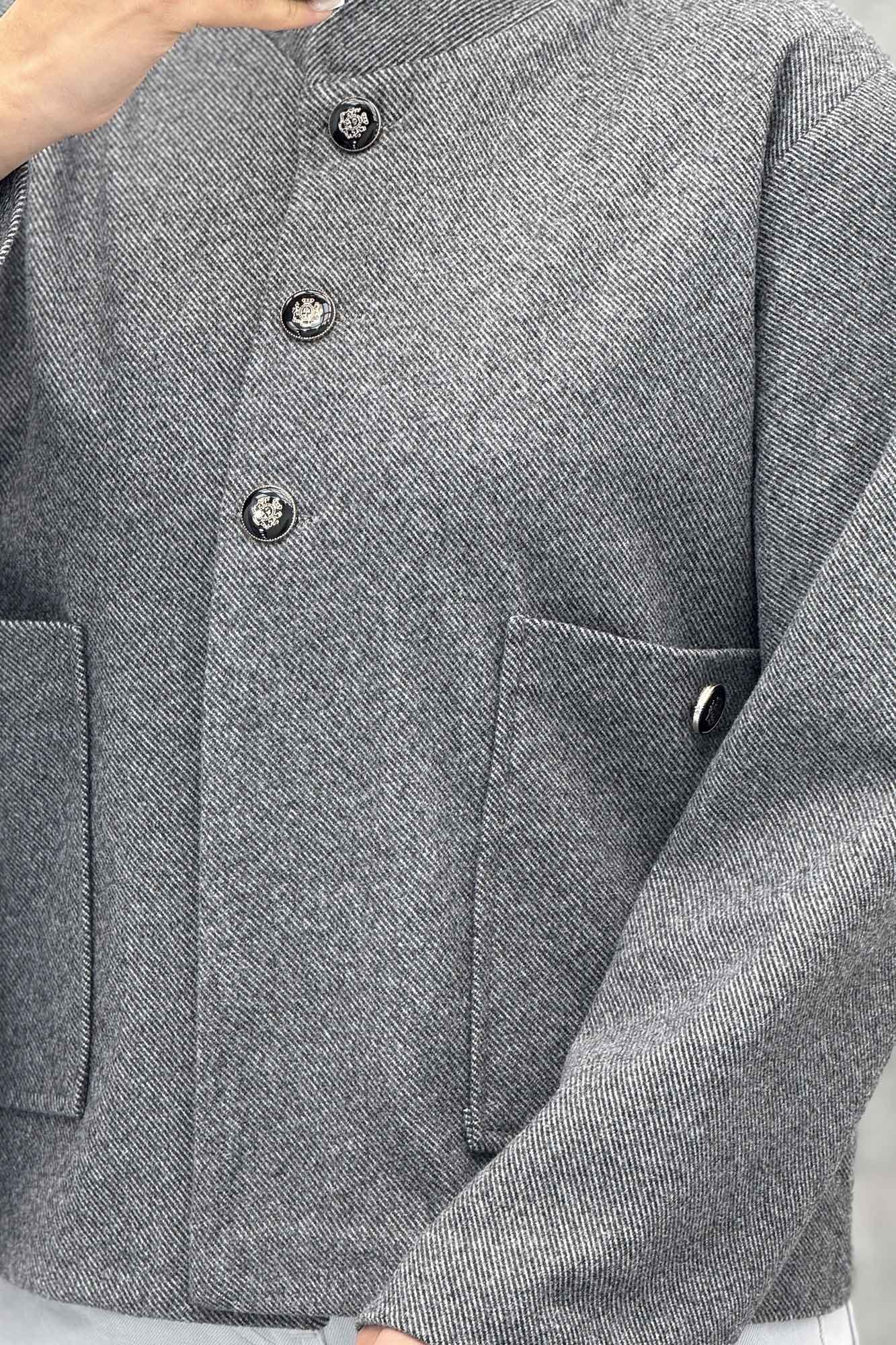 کت فوتر کجراه یقه سه سانت 3دکمه KALP