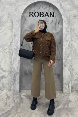 کت بوکله چهار در جیب آستردار