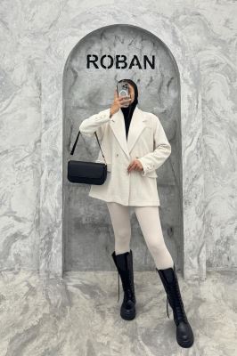 کت سه جیب آستردار لمزور بیسکویتی 