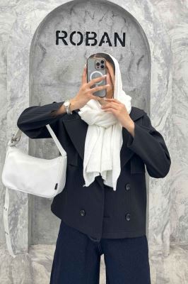 ترنچ کت کوتاه سانتانا میله ای طرح ژیله