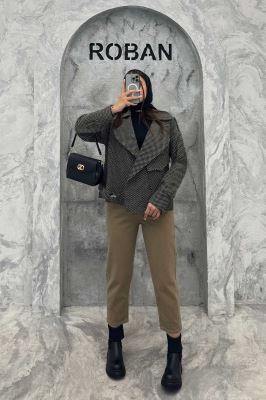 کت گابانا آستردار تک جیب پایین سگک