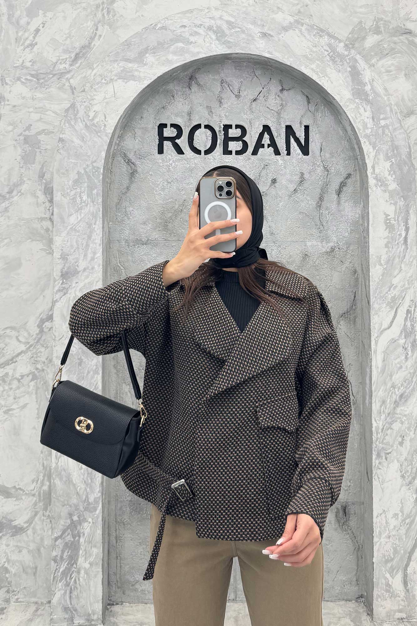 کت گابانا آستردار تک جیب پایین سگک