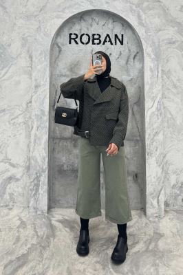 کت گابانا آستردار تک جیب پایین سگک