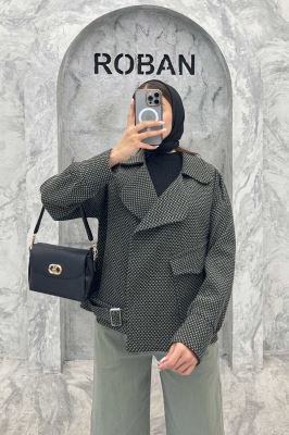 کت گابانا آستردار تک جیب پایین سگک