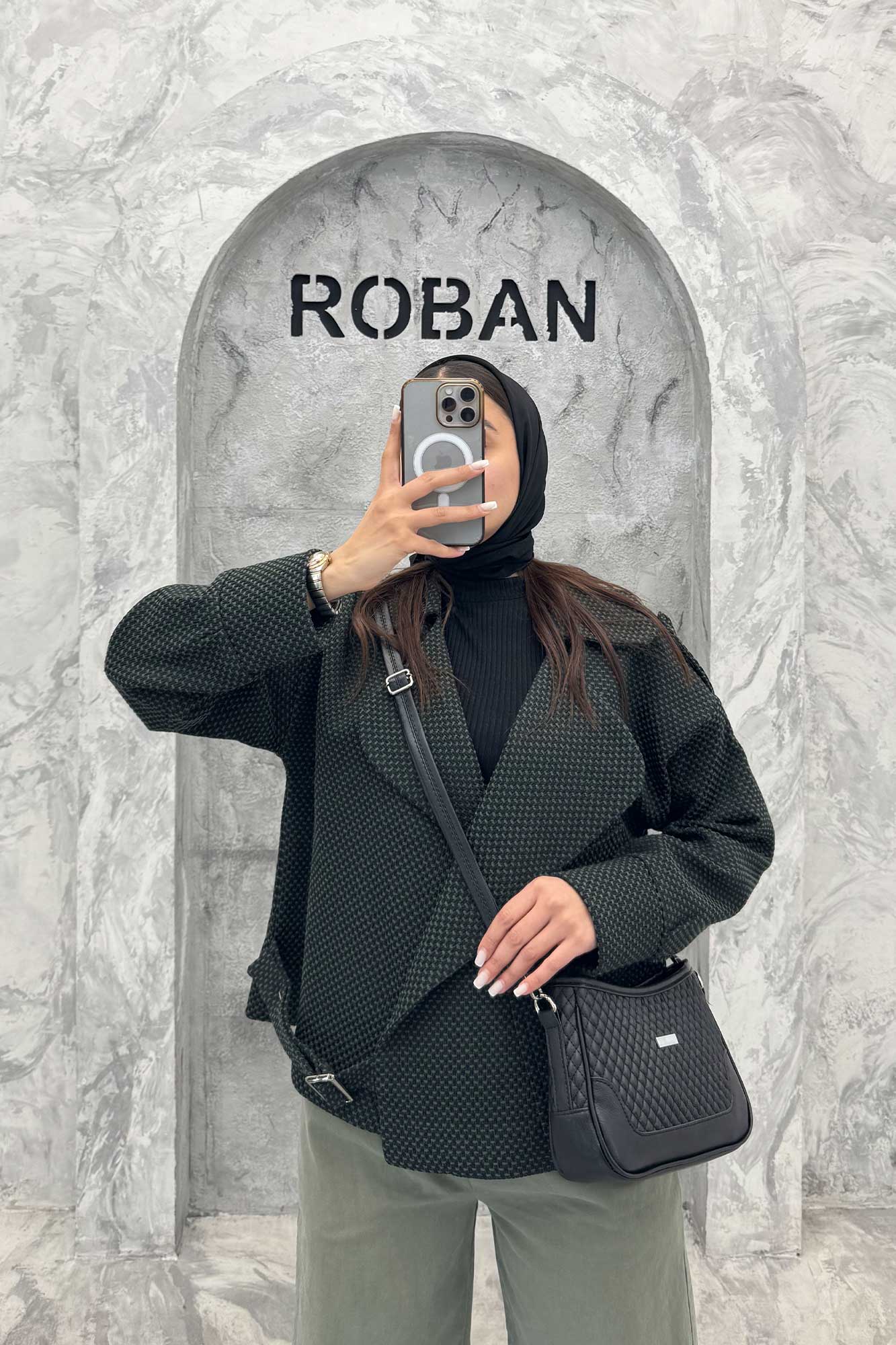 کت گابانا آستردار تک جیب پایین سگک