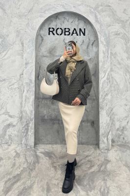 کت گابانا یقه انگلیسی آستردار ELVORA