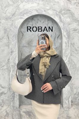 کت گابانا یقه انگلیسی آستردار ELVORA