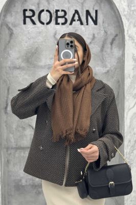 کت گابانا یقه انگلیسی آستردار ELVORA