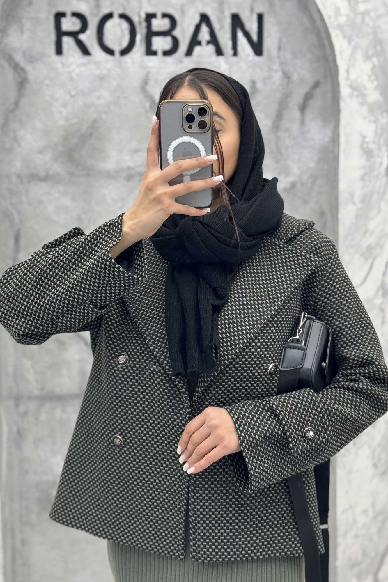 کت گابانا یقه انگلیسی آستردار ELVORA